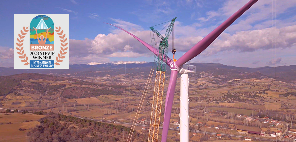 Our Purple Turbine Blades were crowned with Bronze Stevie&reg; at the 2023 Stevie International Business Awards!